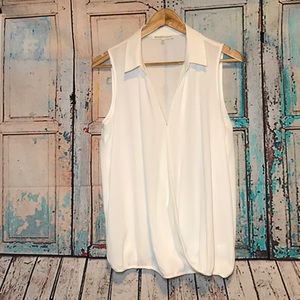 Daniel Rainn white sleeveless Top/ blouse